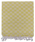 Bhagalpuri 3D cotton chadar Chekered 53 x 100 inch Yellow