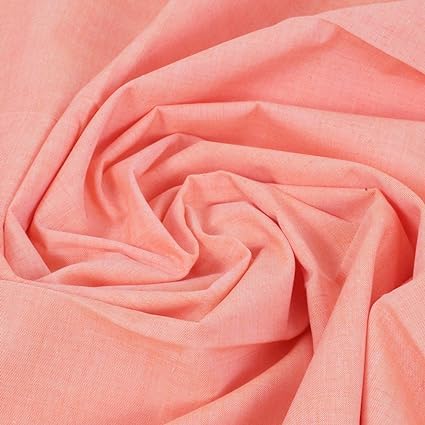 Bhagalpuri Dull Andi Chadar Plain Double Thread 54X100 inch Dark Orange