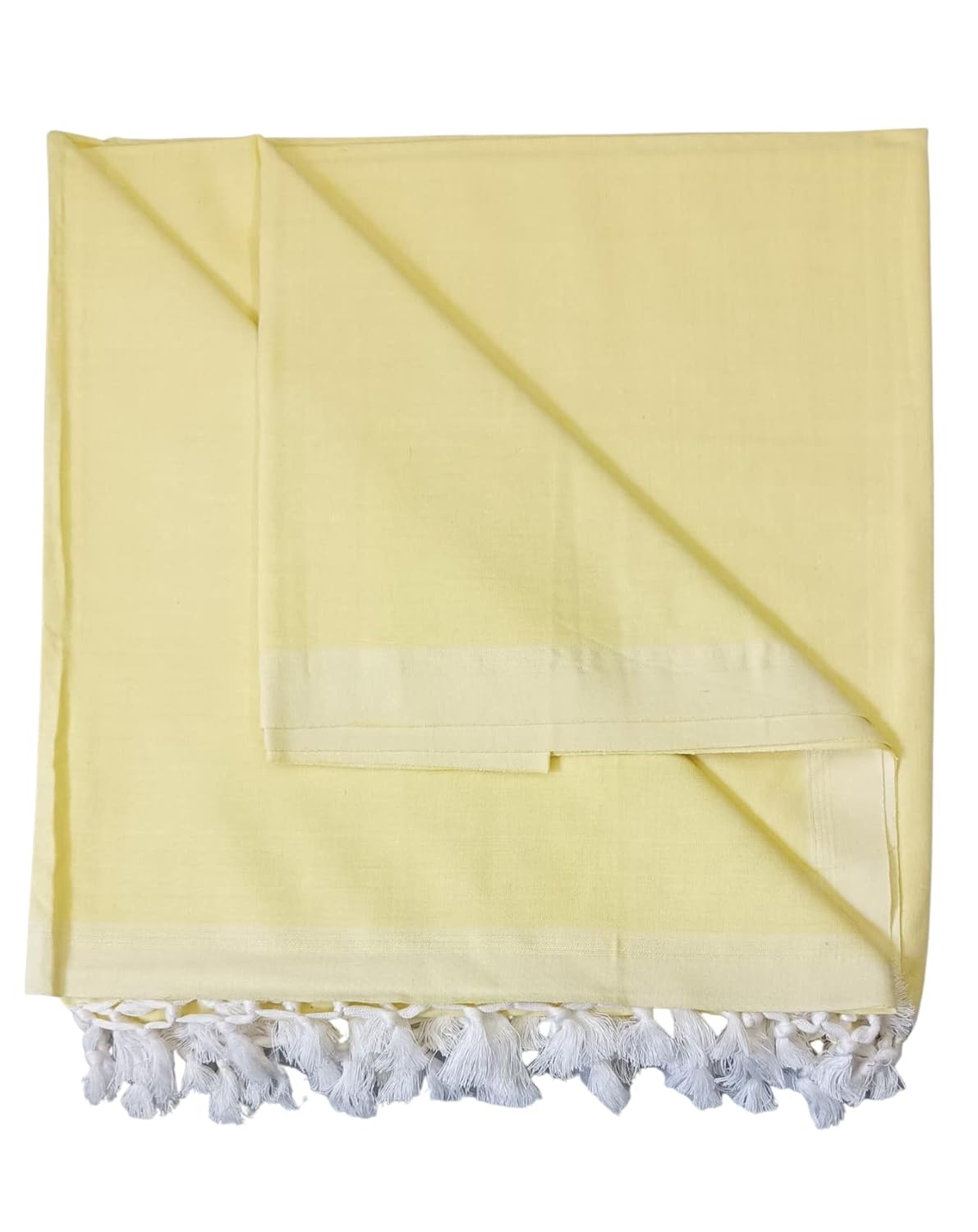 Bhagalpuri Dull Andi Chadar Plain Double Thread 54X100 inch Lemmon