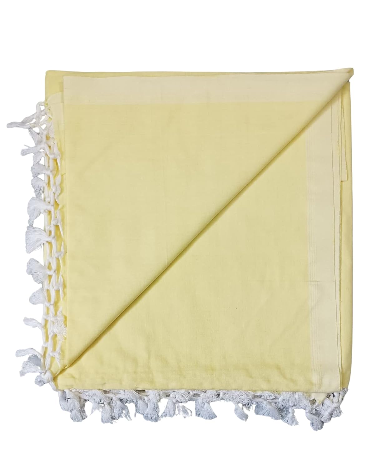 Bhagalpuri Dull Andi Chadar Plain Double Thread 54X100 inch Lemmon