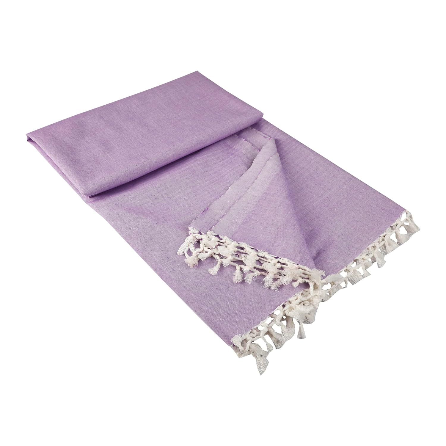 Bhagalpuri Dull Andi Chadar Plain Double Thread 54X100 inch Purple