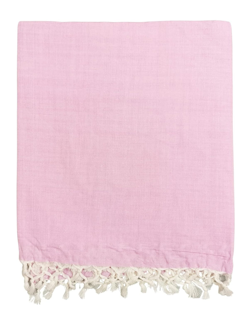 Bhagalpuri Dull Andi Chadar Plain Double Thread 54X100 inch Pink