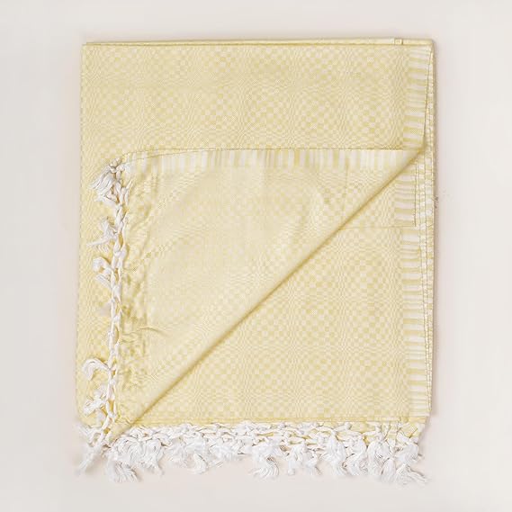 Bhagalpuri Designer Cotton Chadar 53x100 inch Lemmon