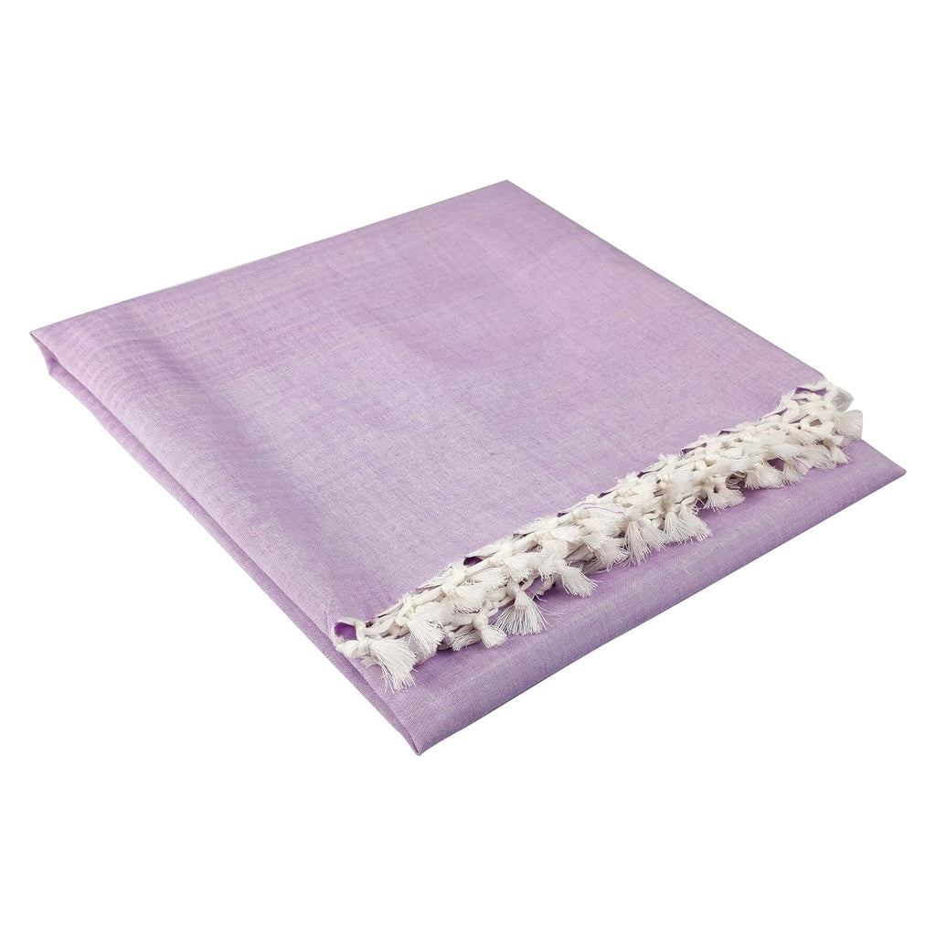 Bhagalpuri Dull Andi Chadar Plain Double Thread 54X100 inch Purple
