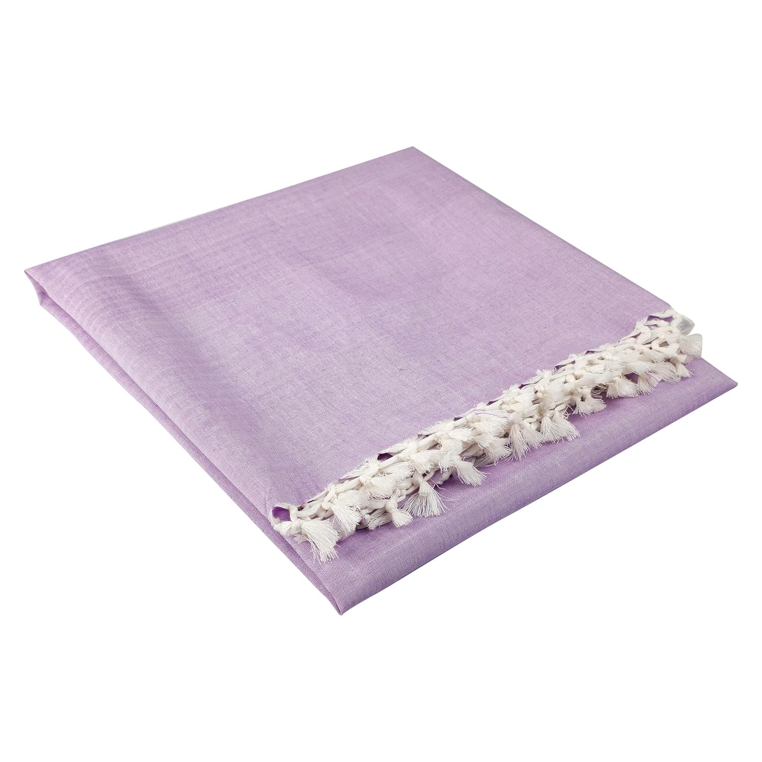 Bhagalpuri Dull Andi Chadar Plain Double Thread 54X100 inch Purple