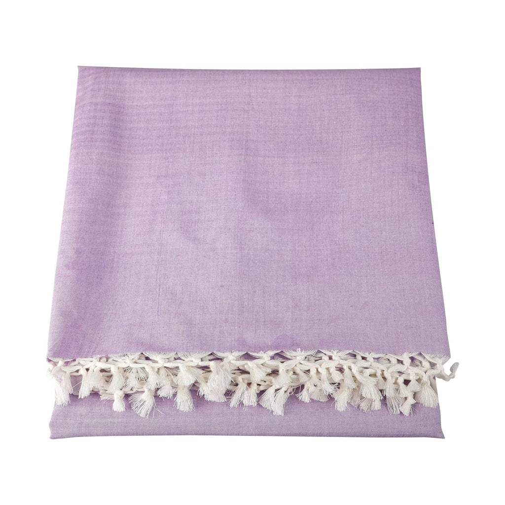 Bhagalpuri Dull Andi Chadar Plain Double Thread 54X100 inch Purple