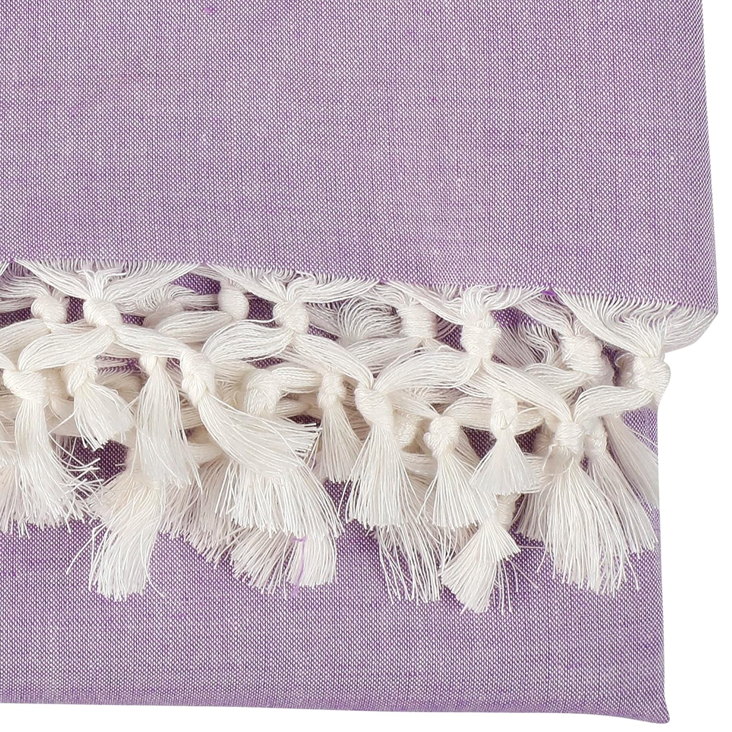 Bhagalpuri Dull Andi Chadar Plain Double Thread 54X100 inch Purple