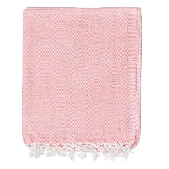 Bhagalpuri Designer Cotton Chadar 53x100 inch Pastel Orange