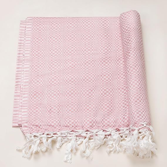 Bhagalpuri Designer Cotton Chadar 53x100 inch Pink