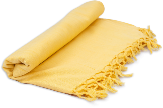 Bhagalpuri Dull Andi Chadar Plain Double Thread 54X100 inch Yellow