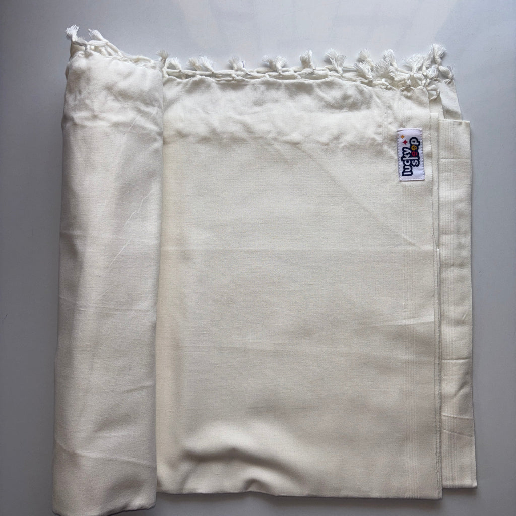 Bhagalpuri Dull Andi Chadar Plain Double Thread 54X100 inch White