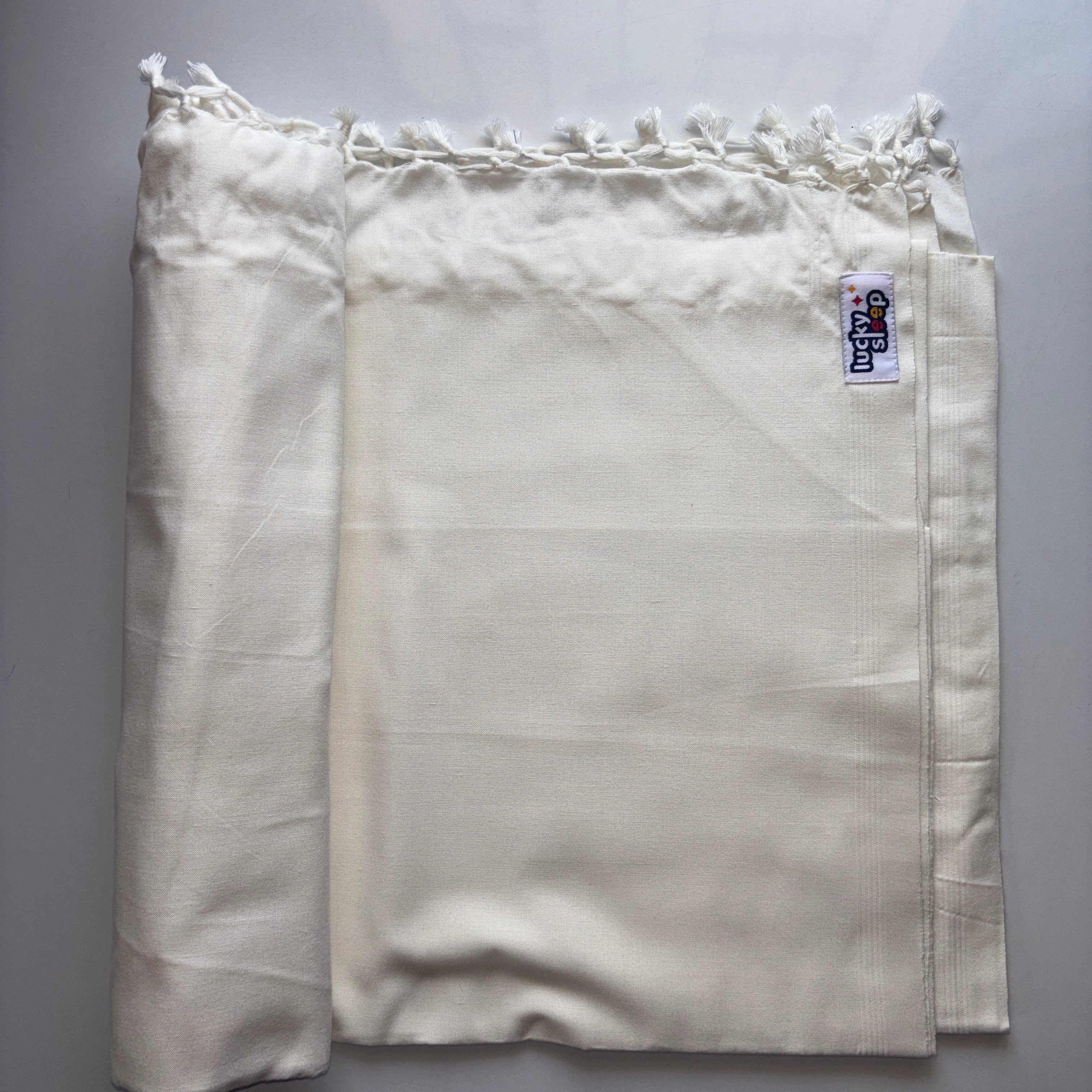 Bhagalpuri Dull Andi Chadar Plain Double Thread 54X100 inch White